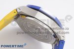 Royal Oak Offshore 44mm Blue Ceramic Bezel APF 1:1 Best Edition Blue/Yellow Dial on Blue/Yellow Rubber Strap A3126 V2 - Image 7