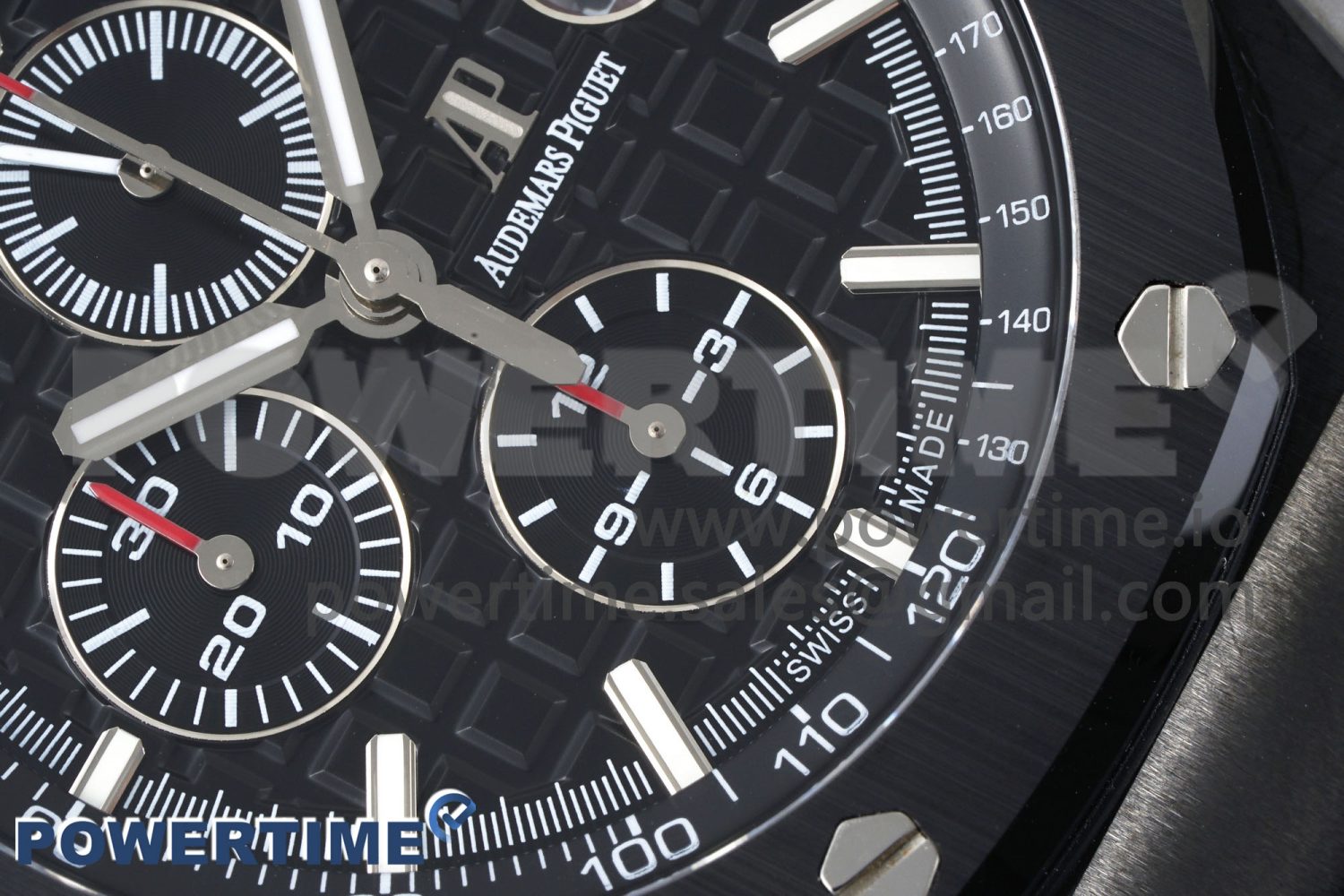 Royal Oak Offshore 44mm Black Ceramic Case APF 1:1 Best Edition Black Dial on Black Rubber Strap A3126 - Image 5