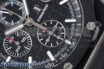 Royal Oak Offshore 44mm Black Ceramic Case APF 1:1 Best Edition Black Dial on Black Rubber Strap A3126 - Image 5