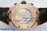 Royal Oak Offshore 42mm RG APF 1:1 Best Edition Black Dial on Brown Leather Strap A3126 - Image 8