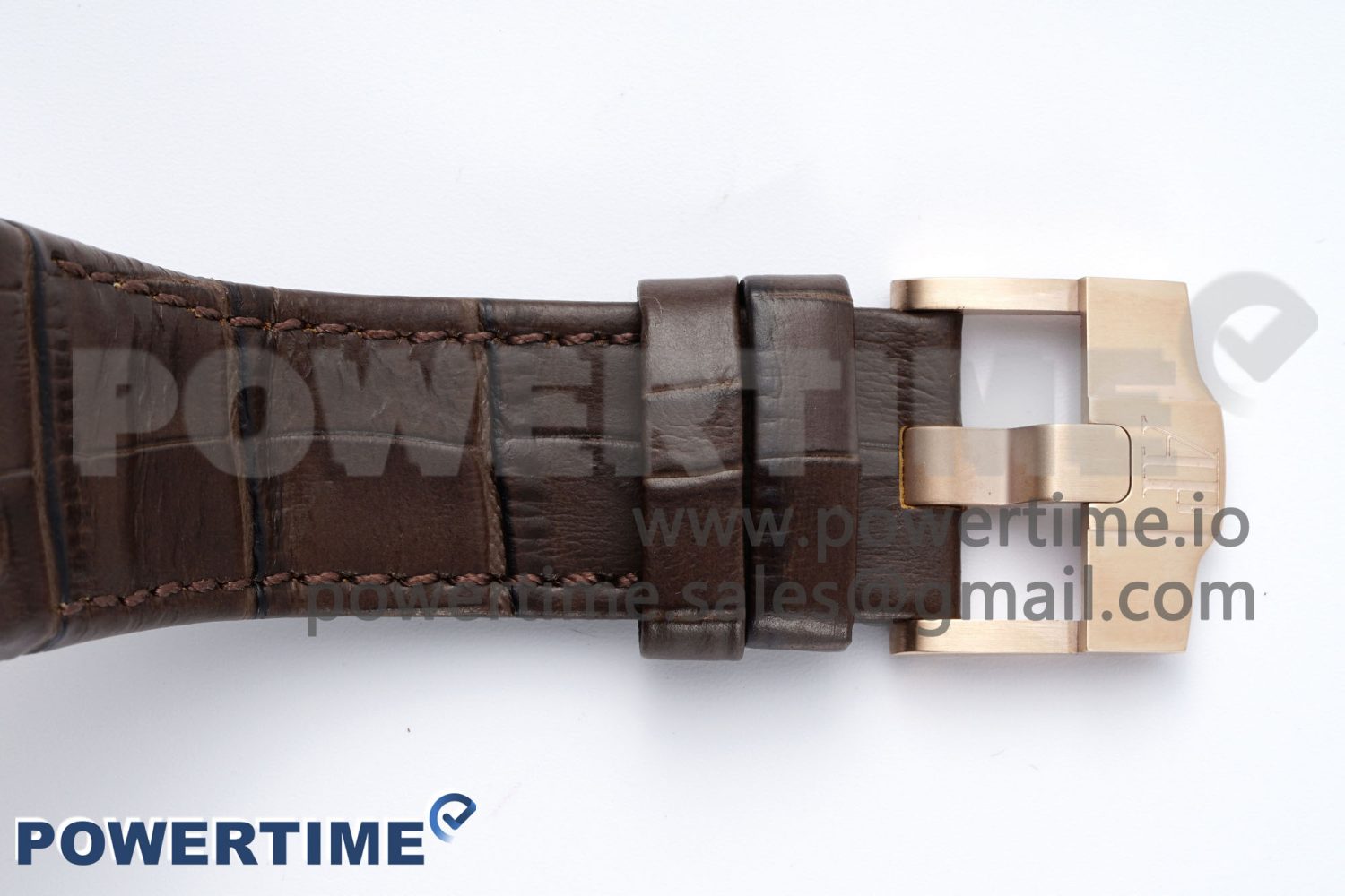 Royal Oak Offshore 42mm RG APF 1:1 Best Edition Black Dial on Brown Leather Strap A3126 - Image 12