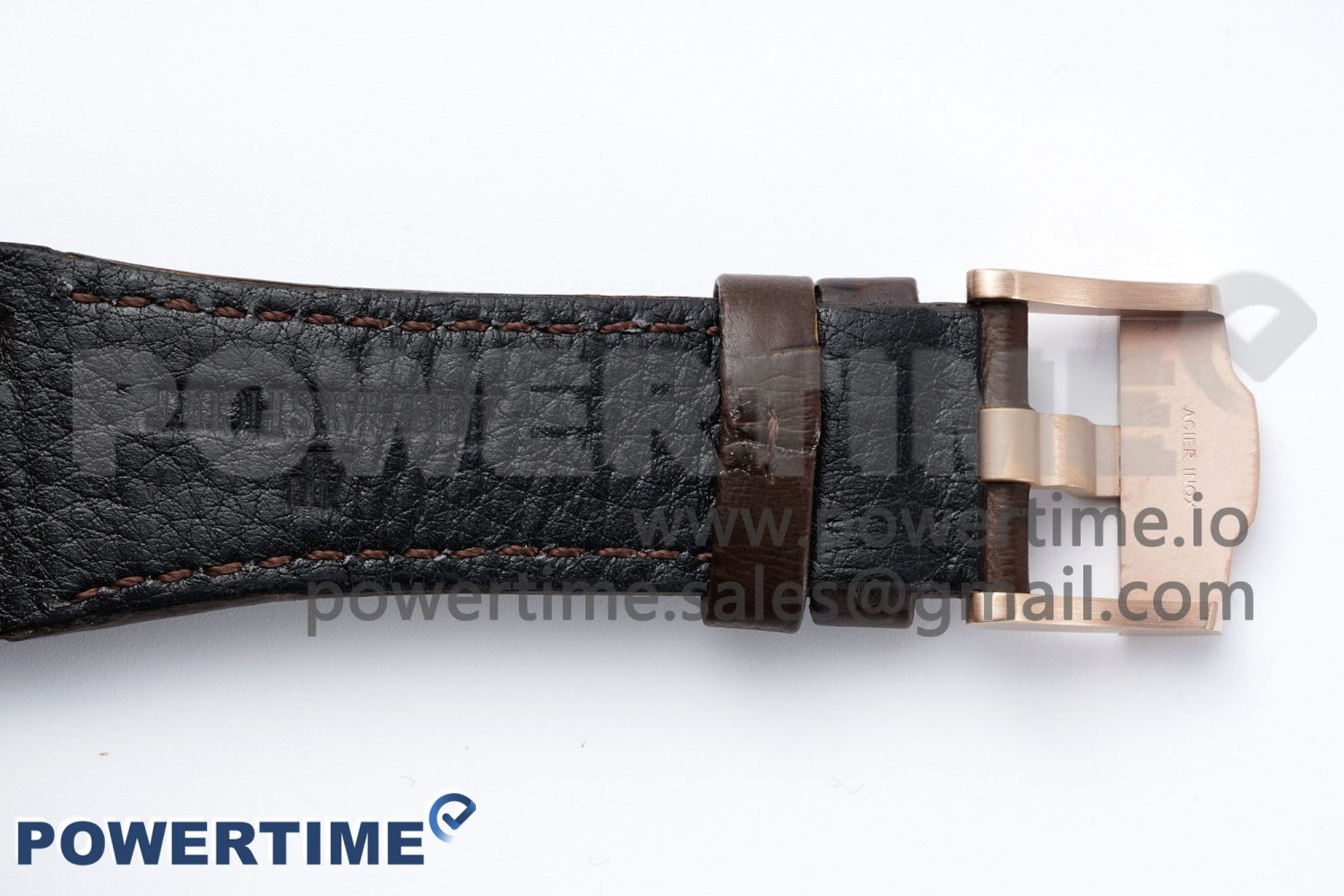 Royal Oak Offshore 42mm RG APF 1:1 Best Edition Black Dial on Brown Leather Strap A3126 - Image 14