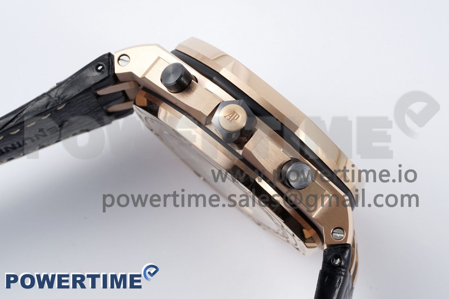 Royal Oak Offshore 42mm RG APF 1:1 Best Edition RG Dial on Black Leather Strap A3126 - Image 6