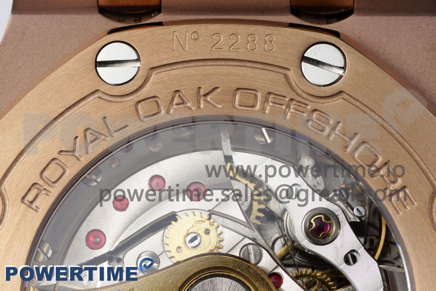 Royal Oak Offshore 42mm RG APF 1:1 Best Edition Black Dial on Brown Leather Strap A3126 - Image 10