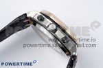 Royal Oak Offshore 42mm SS APF 1:1 Best Edition RG Bezel Blue Dial on Black Leather Strap A3126 - Image 6
