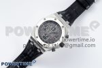 Royal Oak Offshore 42mm SS APF 1:1 Best Edition Gray Dial on Black Leather Strap A3126 - Image 2