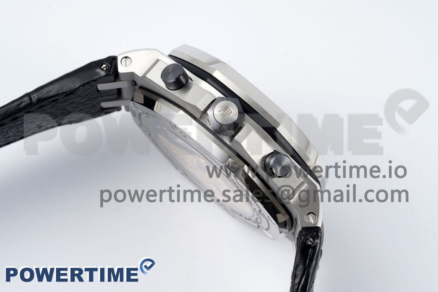Royal Oak Offshore 42mm SS APF 1:1 Best Edition Gray Dial on Black Leather Strap A3126 - Image 6
