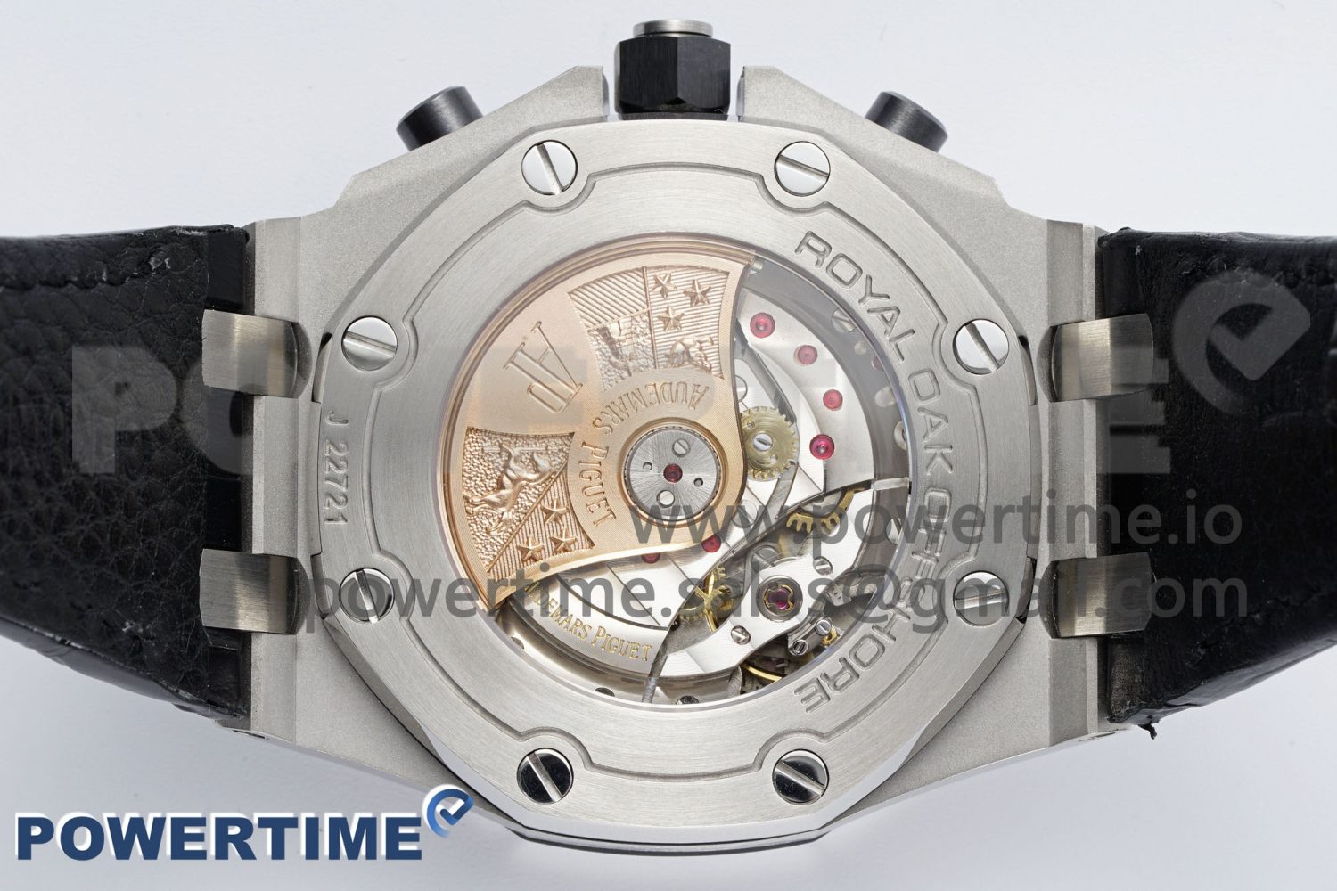 Royal Oak Offshore 42mm SS APF 1:1 Best Edition Gray Dial on Black Leather Strap A3126 - Image 8