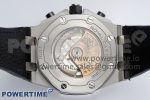 Royal Oak Offshore 42mm SS APF 1:1 Best Edition Gray Dial on Black Leather Strap A3126 - Image 9