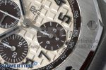 Royal Oak Offshore 42mm SS APF 1:1 Best Edition Cream Dial on Brown Leather Strap A3126 - Image 5