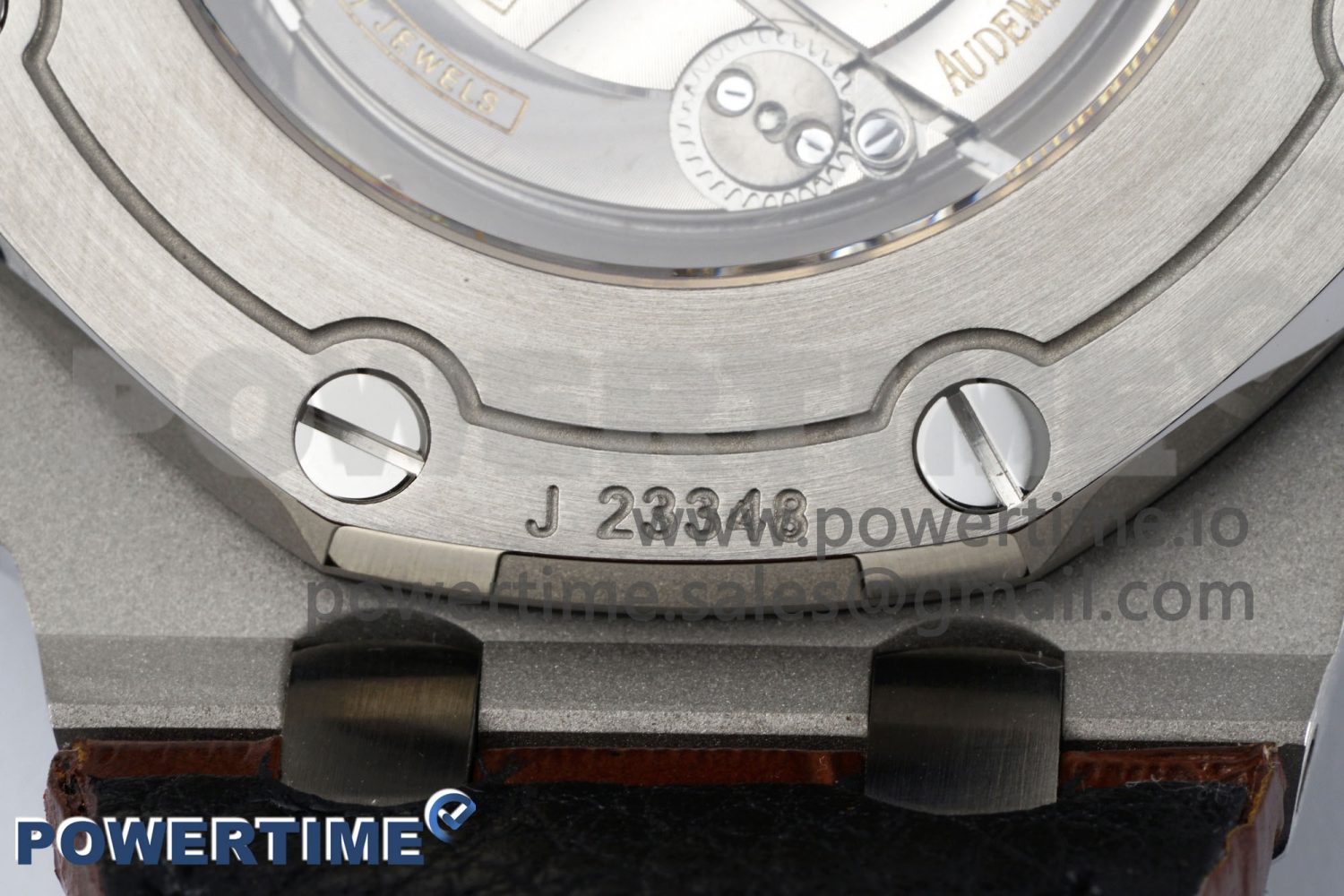 Royal Oak Offshore 42mm SS APF 1:1 Best Edition Cream Dial on Brown Leather Strap A3126 - Image 11