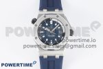 Royal Oak Offshore Diver 15720 SS APF 1:1 Best Edition Blue Dial on Blue Rubber Strap A4308