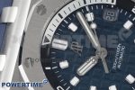 Royal Oak Offshore Diver 15720 SS APF 1:1 Best Edition Blue Dial on Blue Rubber Strap A4308 - Image 4
