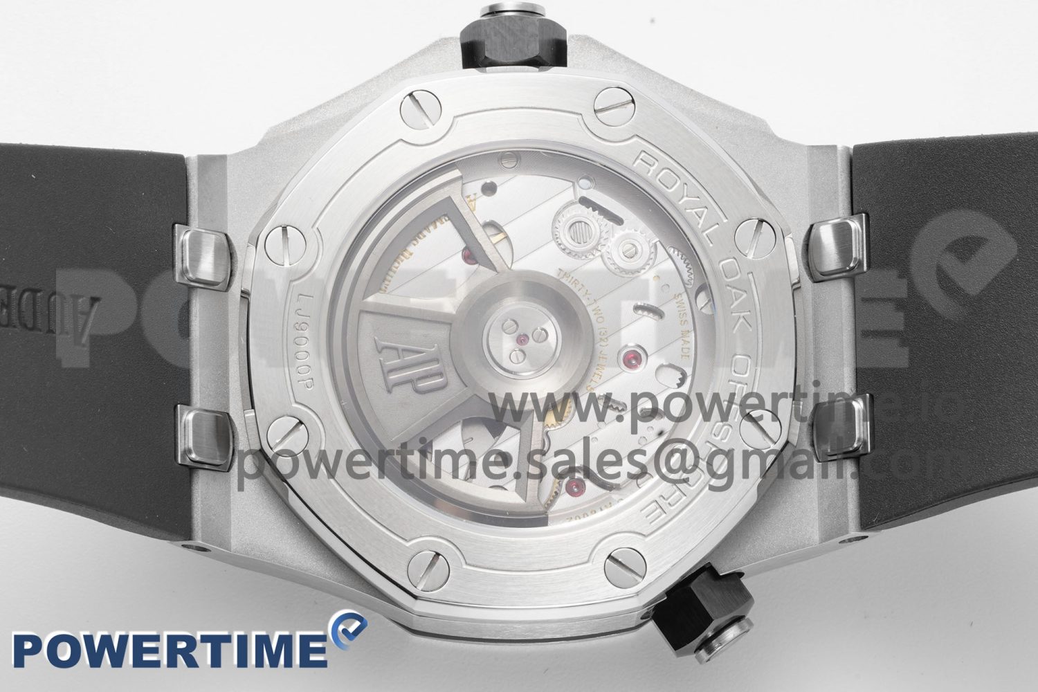 Royal Oak Offshore Diver 15720 Black Ceramic Bezel SS APF 1:1 Best Edition Black Dial on Black Rubber Strap A4308 - Image 8