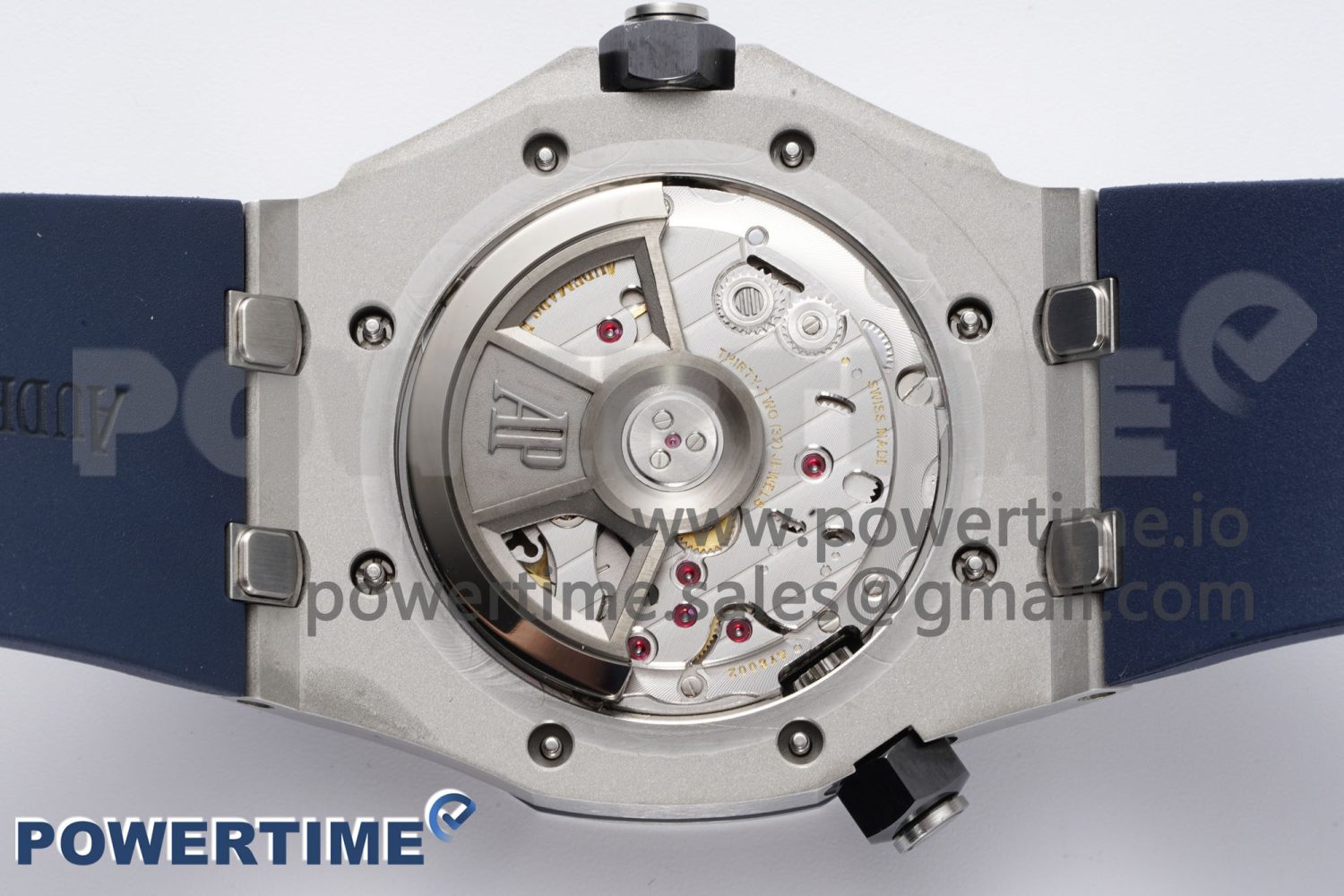 Royal Oak Offshore Diver 15720 SS APF 1:1 Best Edition Blue Dial on Blue Rubber Strap A4308 - Image 9