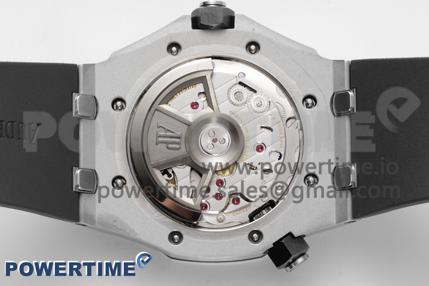 Royal Oak Offshore Diver 15720 Black Ceramic Bezel SS APF 1:1 Best Edition Black Dial on Black Rubber Strap A4308 - Image 9
