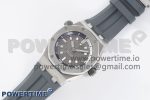 Royal Oak Offshore Diver 15720 SS APF 1:1 Best Edition Gray Dial on Gray Rubber Strap A4308 - Image 2