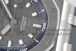 Royal Oak Offshore Diver 15720 SS APF 1:1 Best Edition Gray Dial on Gray Rubber Strap A4308 - Image 5