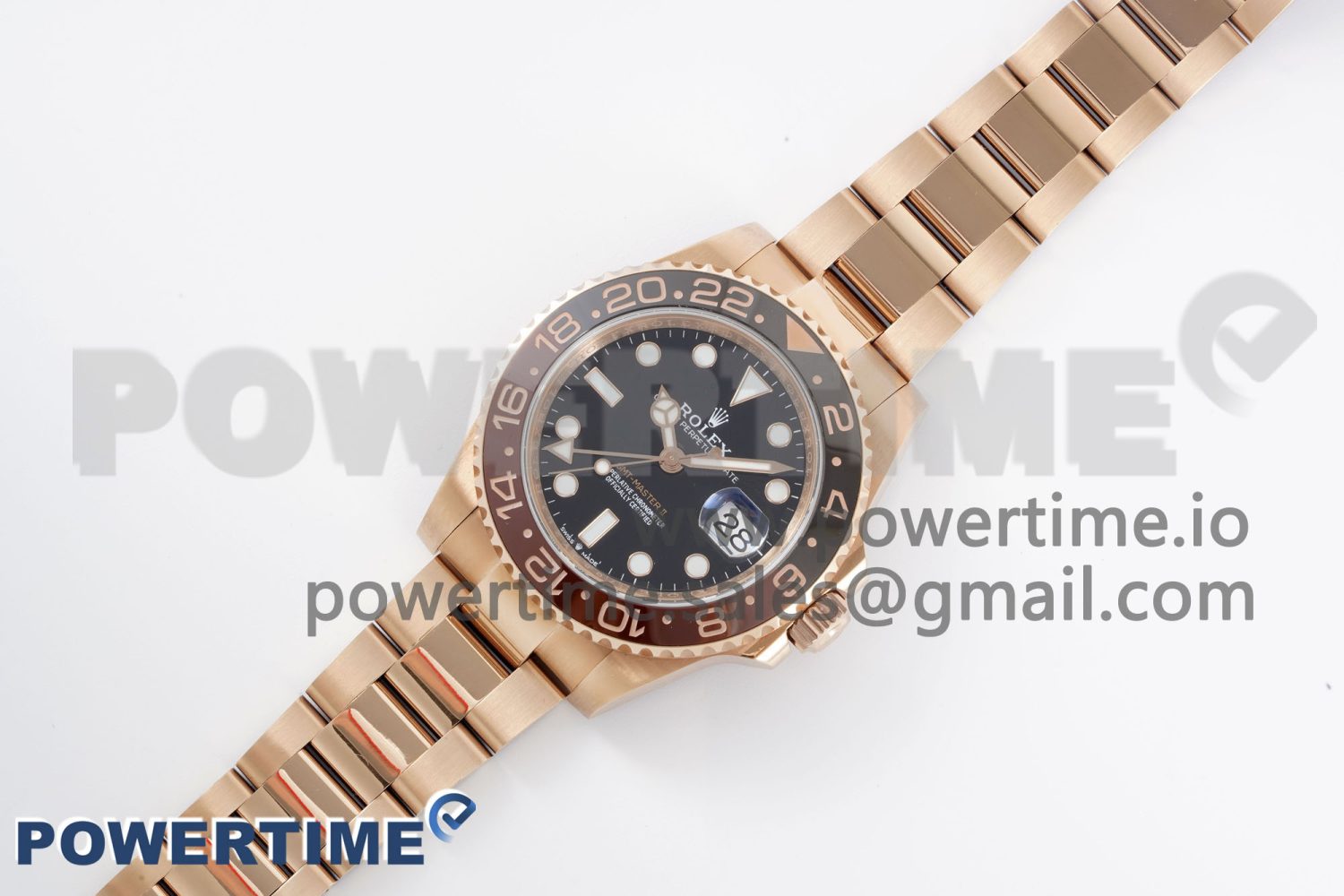 GMT Master II 126715 CHNR 904L SS APF 1:1 Best Edition on RG Bracelet VR3285 CHS - Image 2