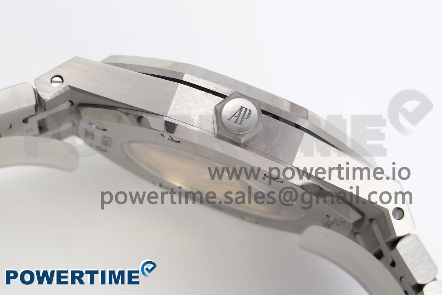 Royal Oak 41mm Frosted SS APSF 1:1 Best Edition Blue Textured Dial on SS Bracelet SA3120 Super Clone - Image 7