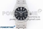 Royal Oak 41mm Frosted SS APSF 1:1 Best Edition Black Textured Dial on SS Bracelet SA3120 Super Clone