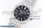 Royal Oak 41mm Frosted SS APSF 1:1 Best Edition Black Textured Dial on SS Bracelet SA3120 Super Clone - Image 2