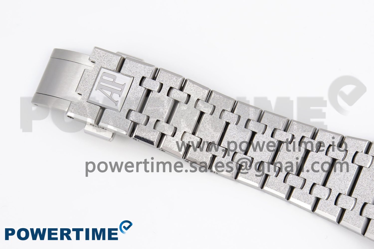 Royal Oak 41mm Frosted SS APSF 1:1 Best Edition Blue Textured Dial on SS Bracelet SA3120 Super Clone - Image 15