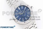 Royal Oak 41mm Frosted SS APSF 1:1 Best Edition Blue Textured Dial on SS Bracelet SA3120 Super Clone - Image 3