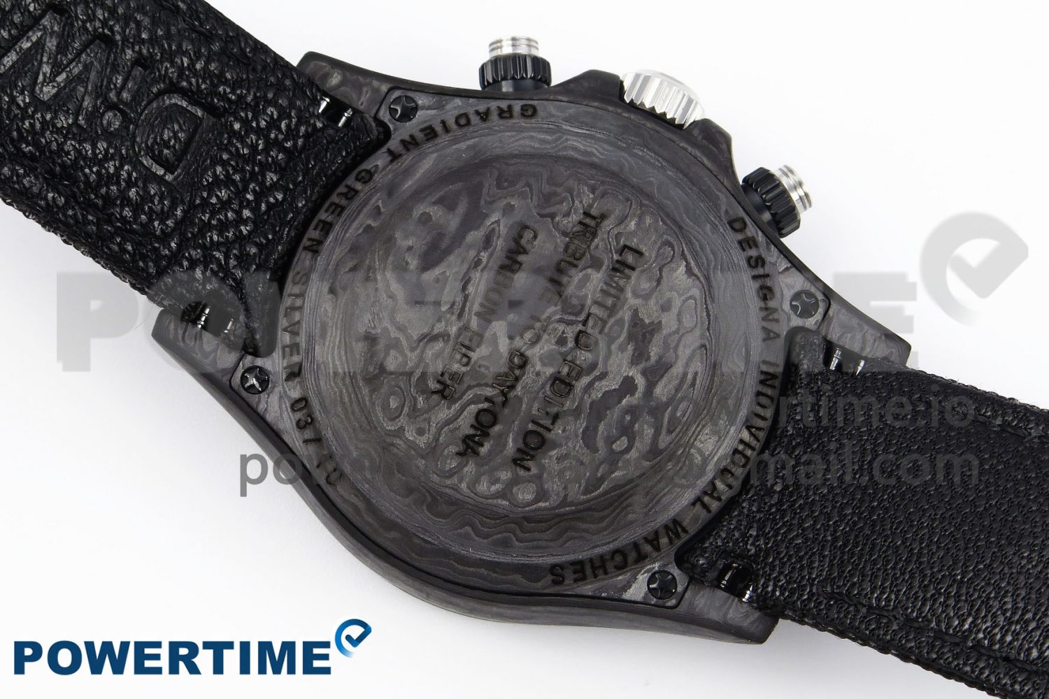 Daytona DIW Carbon/SS Case and Bezel DIWF Edition Green Dial on Black Nylon Strap A7750 - Image 9