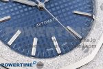 Royal Oak 41mm Frosted SS APSF 1:1 Best Edition Blue Textured Dial on SS Bracelet SA3120 Super Clone - Image 5