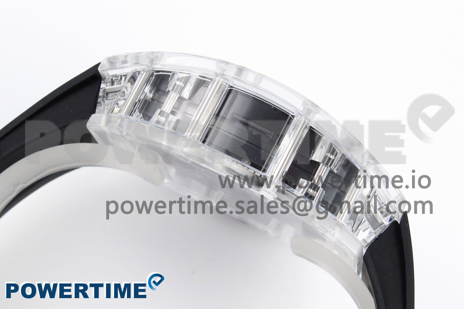 RM035 Transparent SONIC Best Edition Skeleton Dial on Black Nylon Strap Clone RMUL2 - Image 7