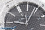 Royal Oak 41mm Frosted SS APSF 1:1 Best Edition Gray Textured Dial on SS Bracelet SA3120 Super Clone - Image 4