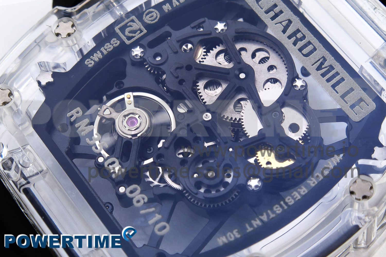 RM035 Transparent SONIC Best Edition Skeleton Dial on Black Nylon Strap Clone RMUL2 - Image 9