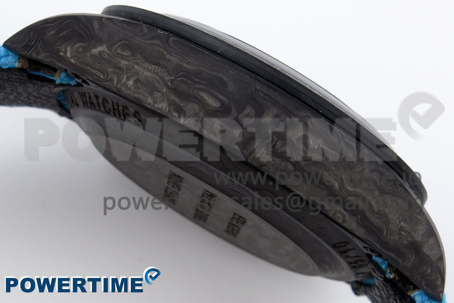 Daytona DIW Carbon Case and Bezel DIWF Edition White/Blue Dial on Blue Nylon Strap A7750 - Image 8