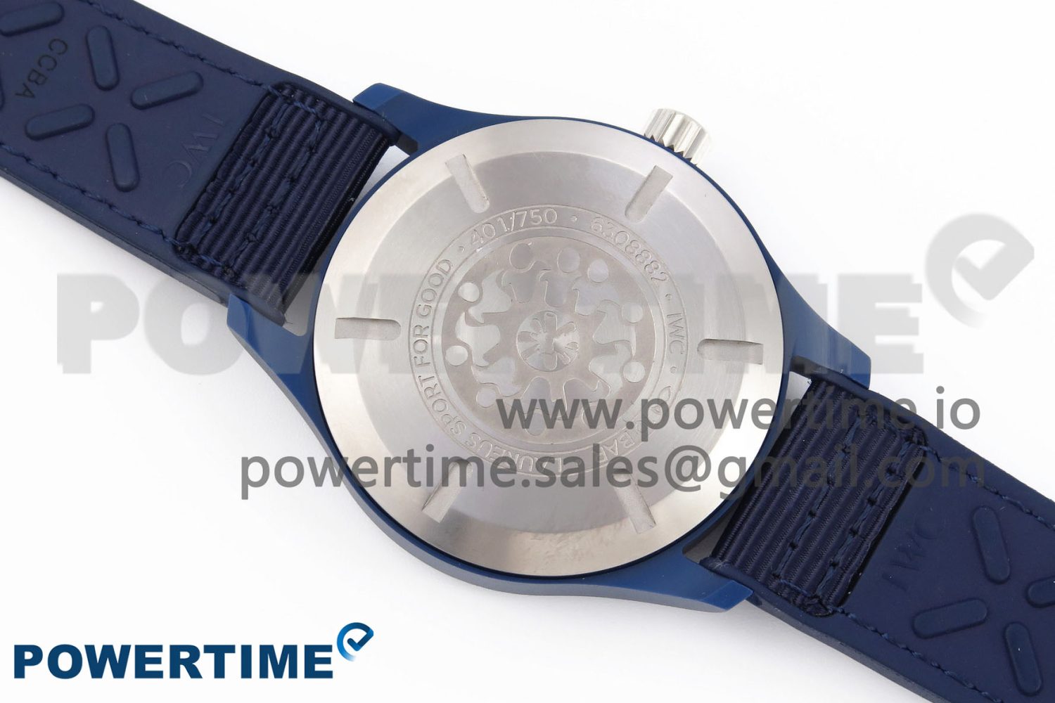 Pilot’s Watch Laureus Blue Ceramic IW328101 ZF 1:1 Best Edition on Blue Nylon Strap A32111 - Image 8