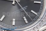 DayDate 40 SS GSF Gain Weight Gray Stick Dial Diamonds Bezel on President Bracelet A3255 - Image 5