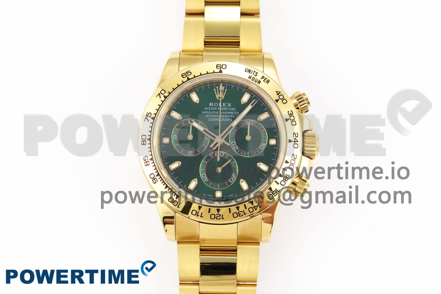 Daytona 116508 KING 1:1 Best Edition Green Dial on YG Bracelet SA4130 - Image 1