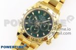 Daytona 116508 KING 1:1 Best Edition Green Dial on YG Bracelet SA4130 - Image 2