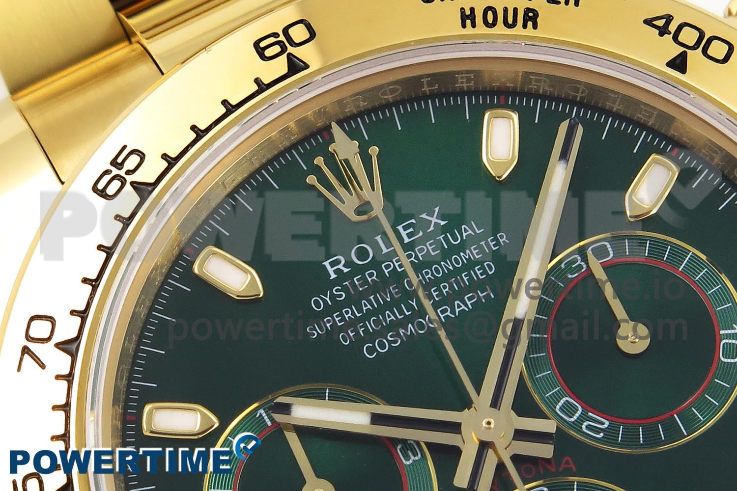 Daytona 116508 KING 1:1 Best Edition Green Dial on YG Bracelet SA4130 - Image 4