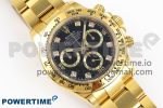 Daytona 116508 KING 1:1 Best Edition Black/YG Diamonds Dial on YG Bracelet SA4130 - Image 3