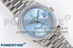DayDate 40 SS GSF Gain Weight Ice Blue Roman Dial Diamonds Bezel on President Bracelet A3255 - Image 4