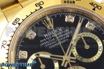 Daytona 116508 KING 1:1 Best Edition Black/YG Diamonds Dial on YG Bracelet SA4130 - Image 4