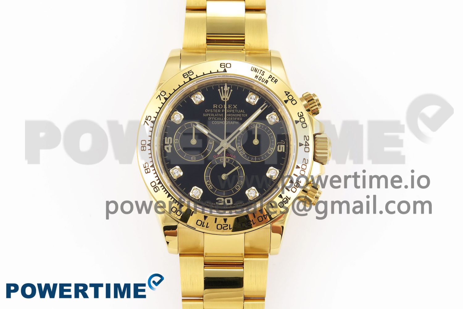 Daytona 116508 KING 1:1 Best Edition Black Diamonds Dial on YG Bracelet SA4130 - Image 1