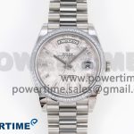 DayDate 40 SS GSF Gain Weight Meteorite Crystal Dial Diamonds Bezel on President Bracelet A3255