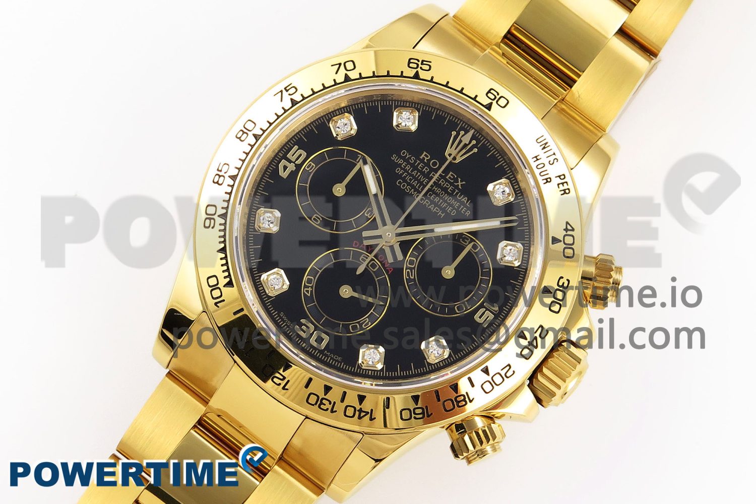 Daytona 116508 KING 1:1 Best Edition Black Diamonds Dial on YG Bracelet SA4130 - Image 2