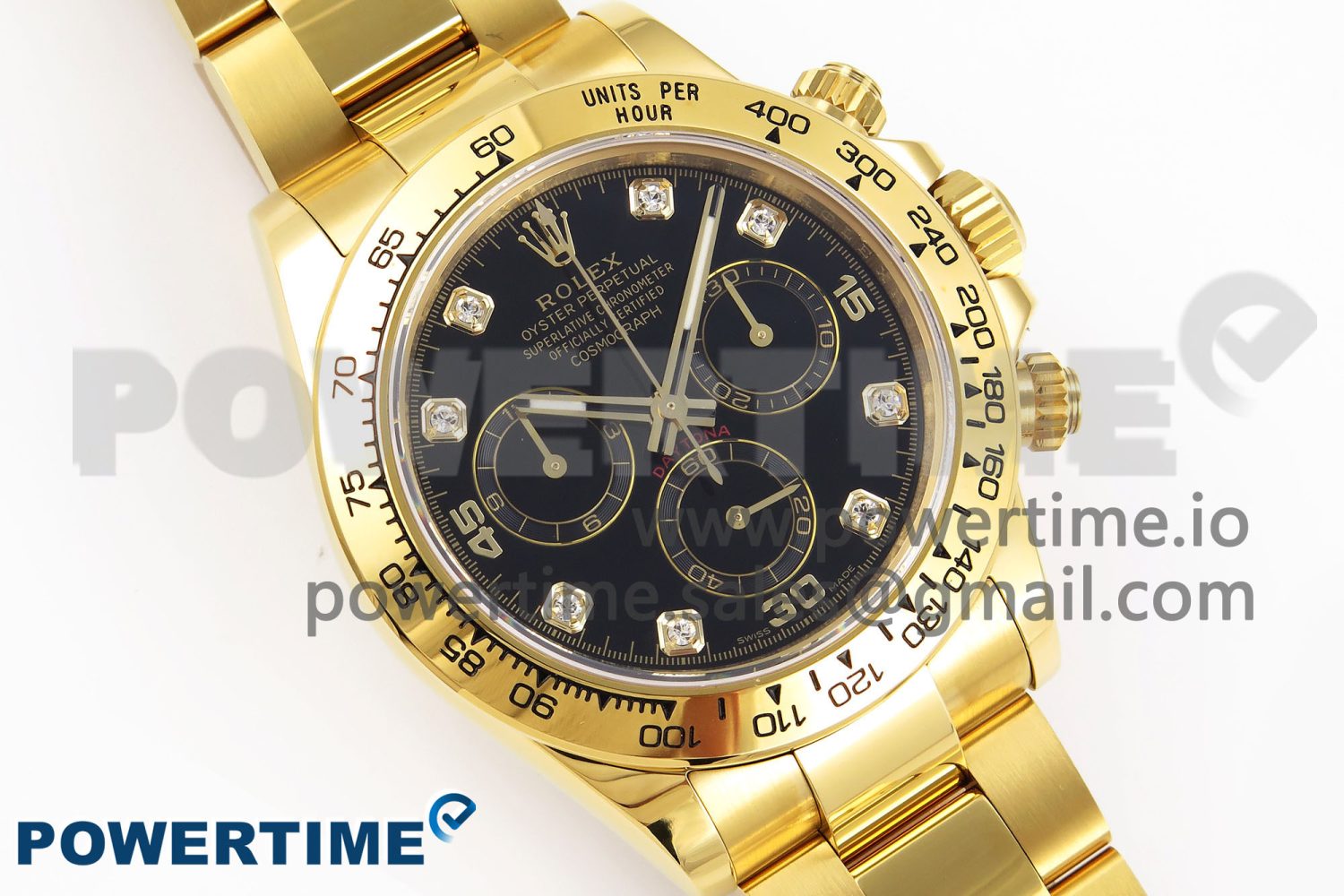 Daytona 116508 KING 1:1 Best Edition Black Diamonds Dial on YG Bracelet SA4130 - Image 3