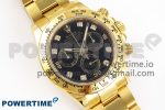 Daytona 116508 KING 1:1 Best Edition Black Diamonds Dial on YG Bracelet SA4130 - Image 3