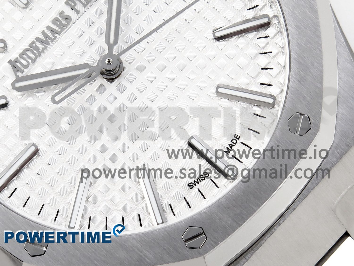 Royal Oak 41mm 15510 "50th Anniversary" SS APSF 1:1 Best Edition White Dial on SS Bracelet SA4302 Super Clone - Image 5