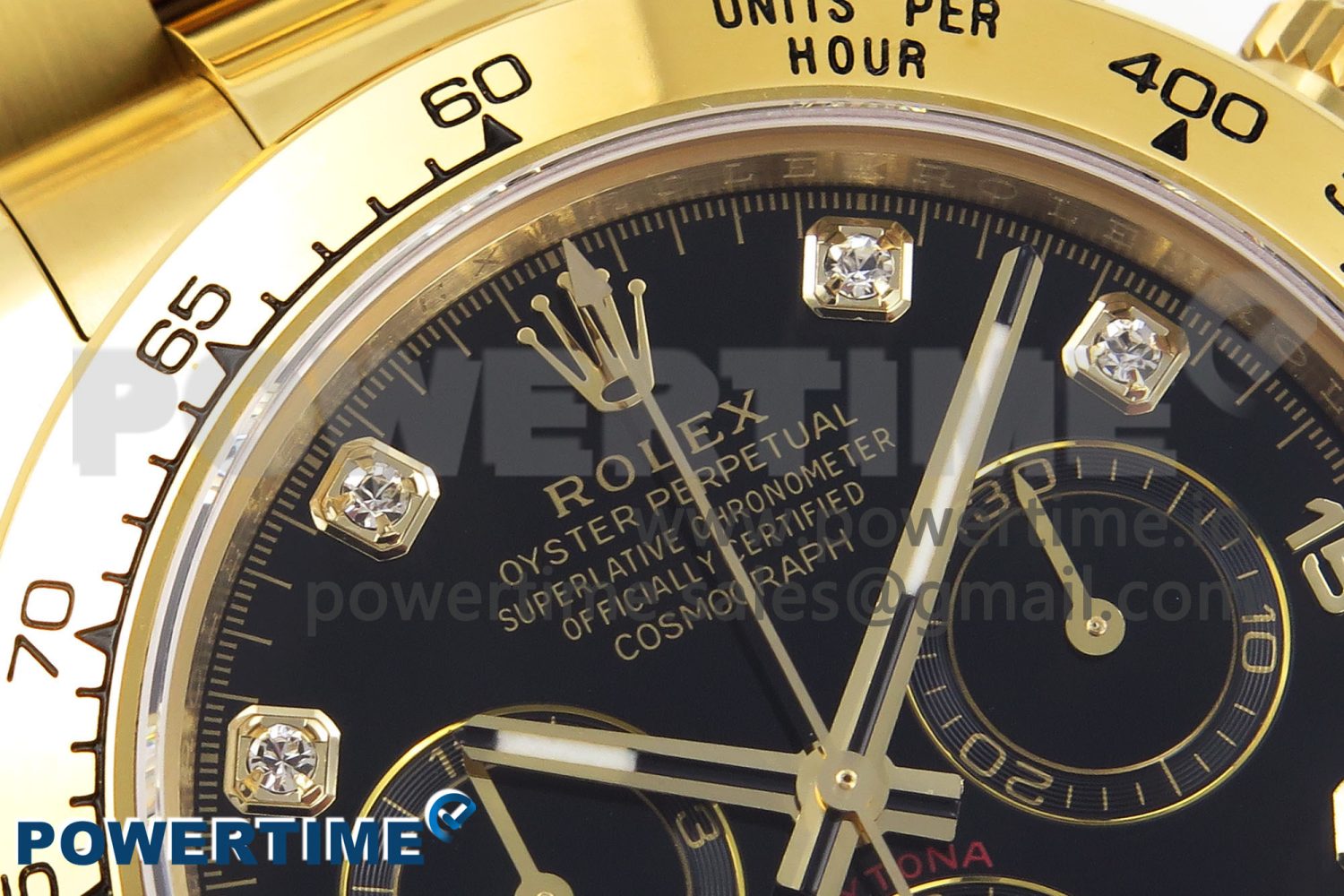 Daytona 116508 KING 1:1 Best Edition Black Diamonds Dial on YG Bracelet SA4130 - Image 4