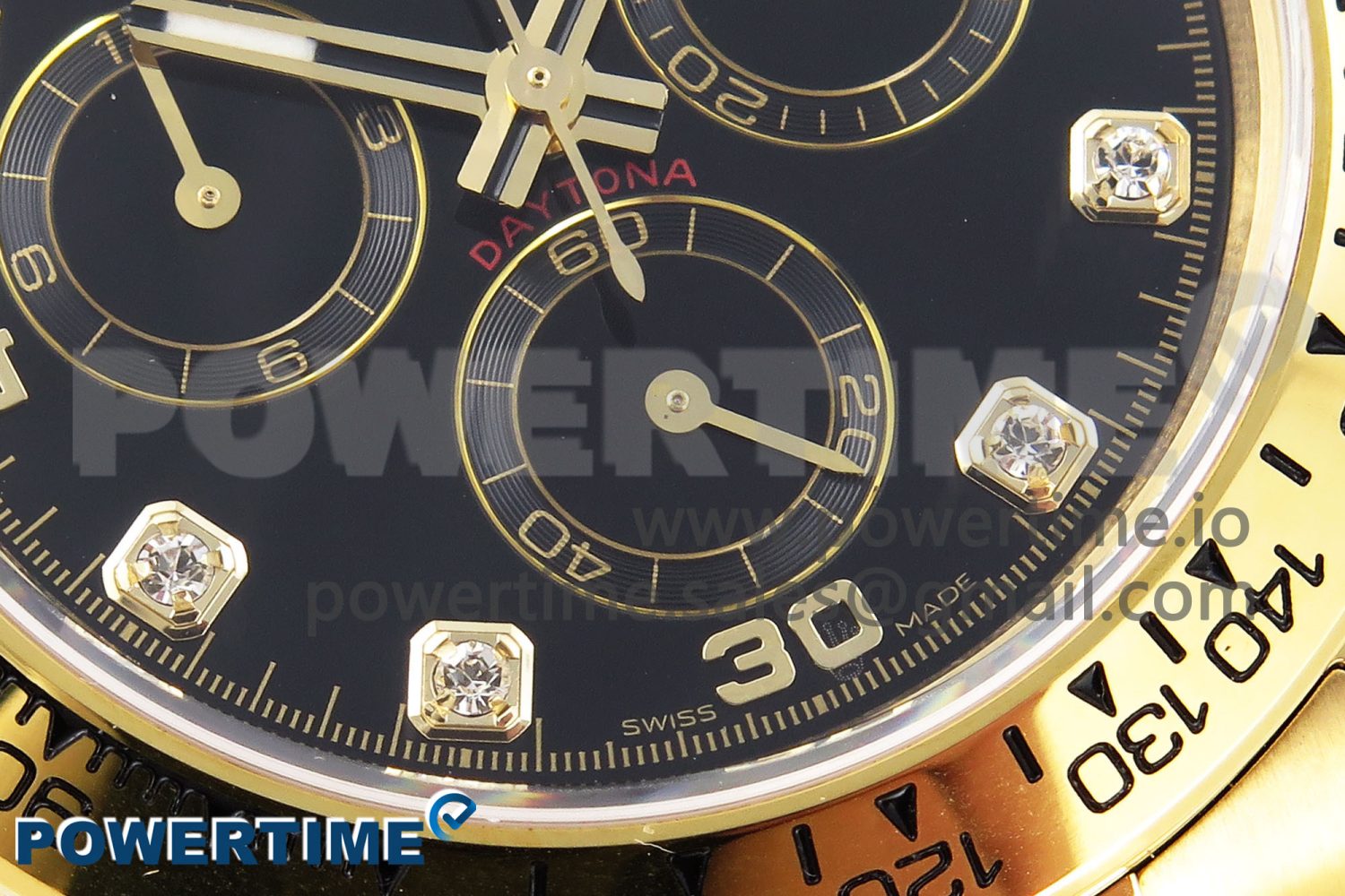Daytona 116508 KING 1:1 Best Edition Black Diamonds Dial on YG Bracelet SA4130 - Image 5